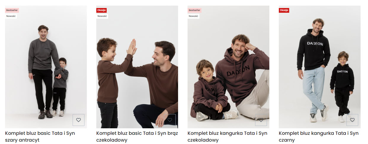 Bluzy matchy-matchy jako element rodzinnego lifestyle’u