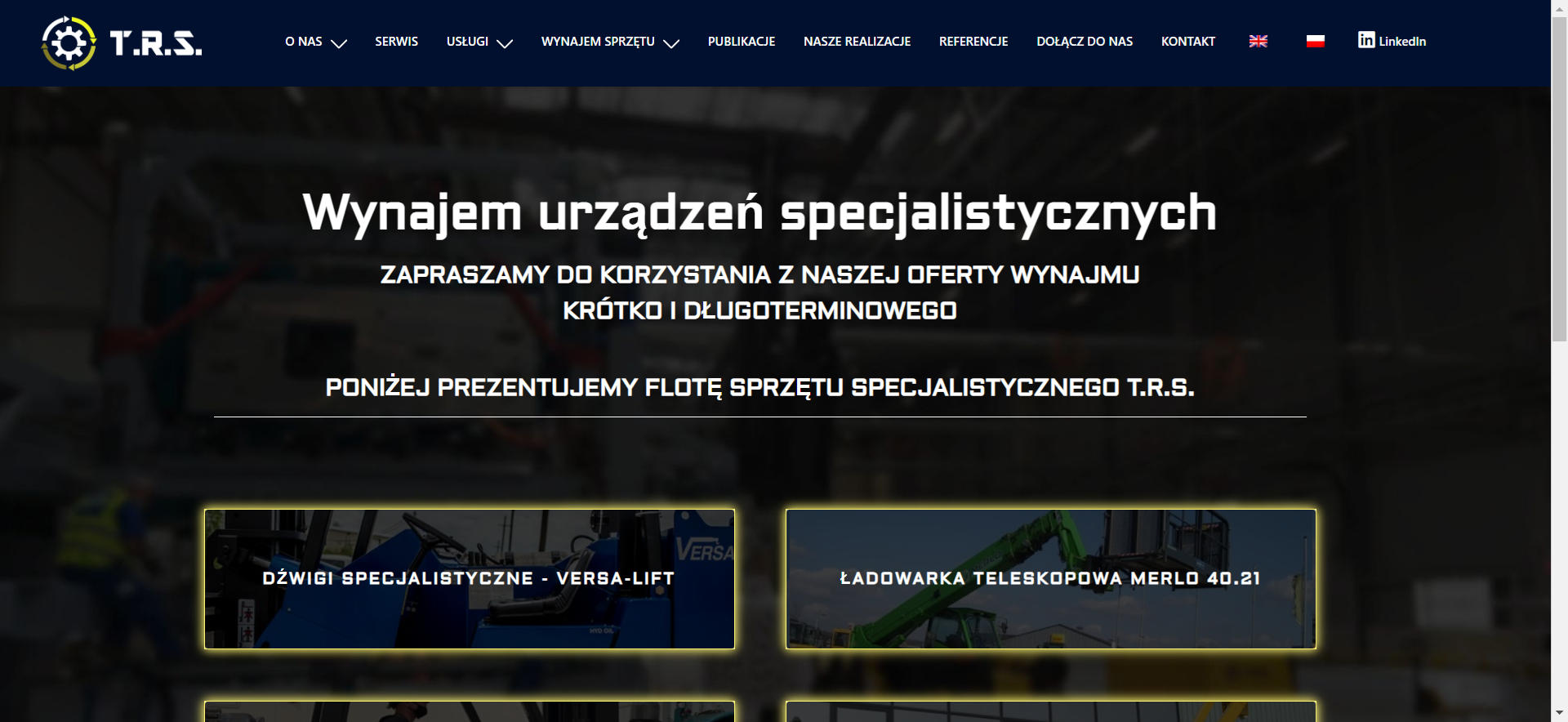 Wynajem maszyn przemysłowych jako wsparcie dla przedsiębiorstw realizujących krótkoterminowe kontrakty